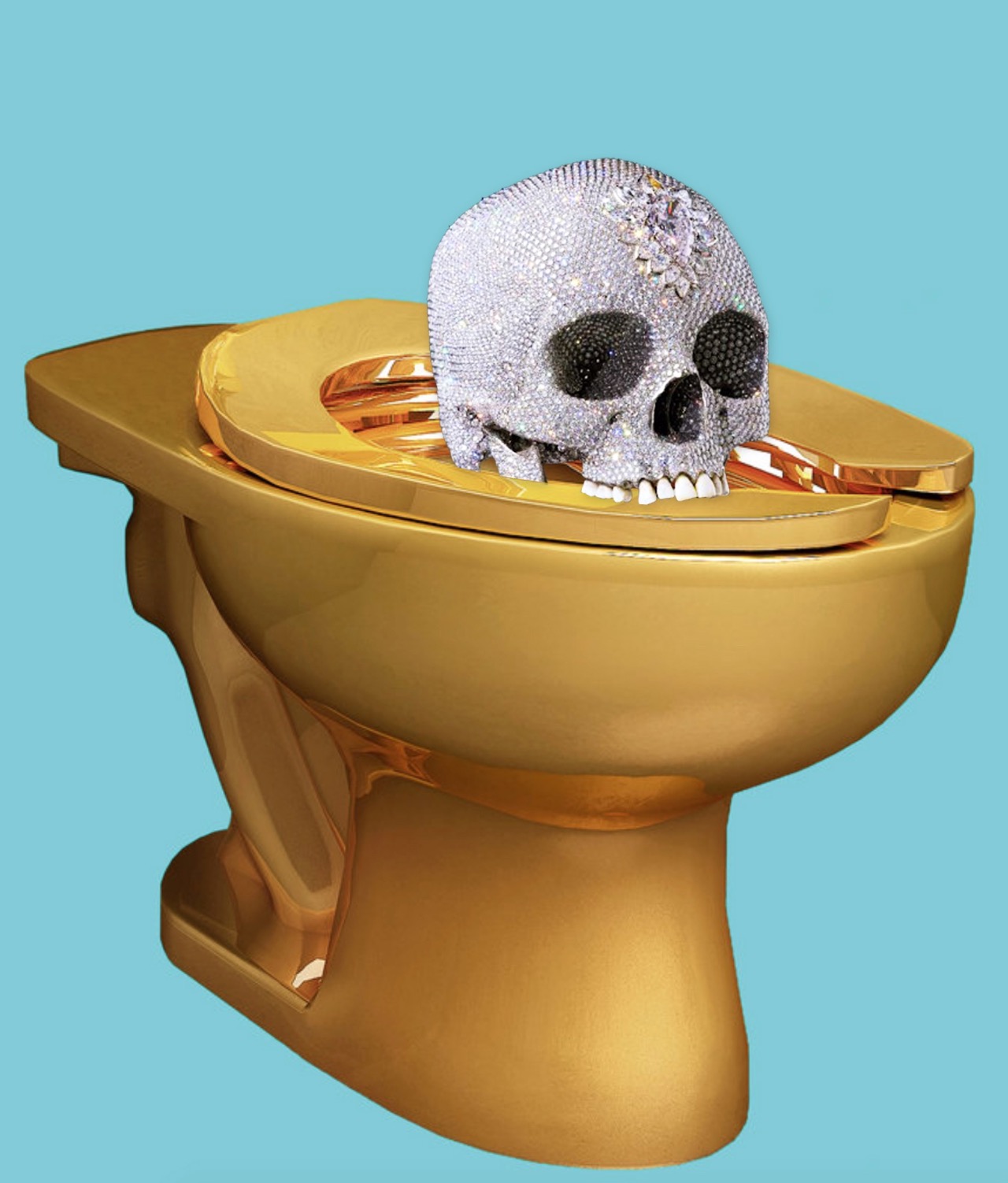 Damien Hirst Skull WC
