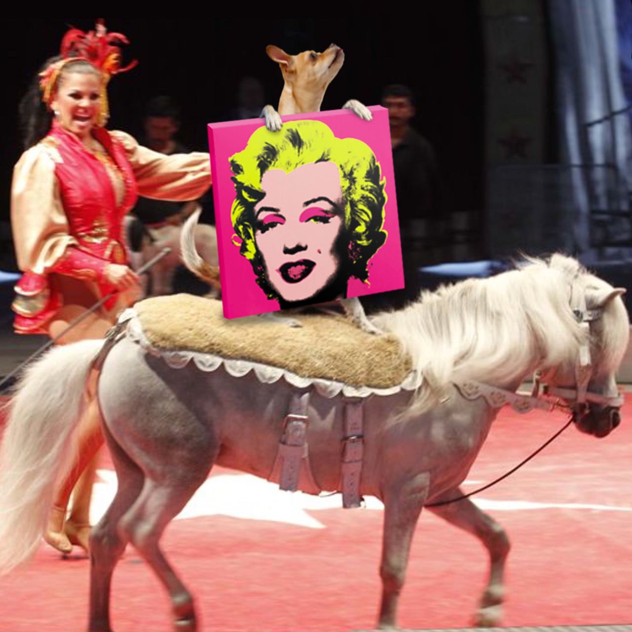 Warhol circus dog