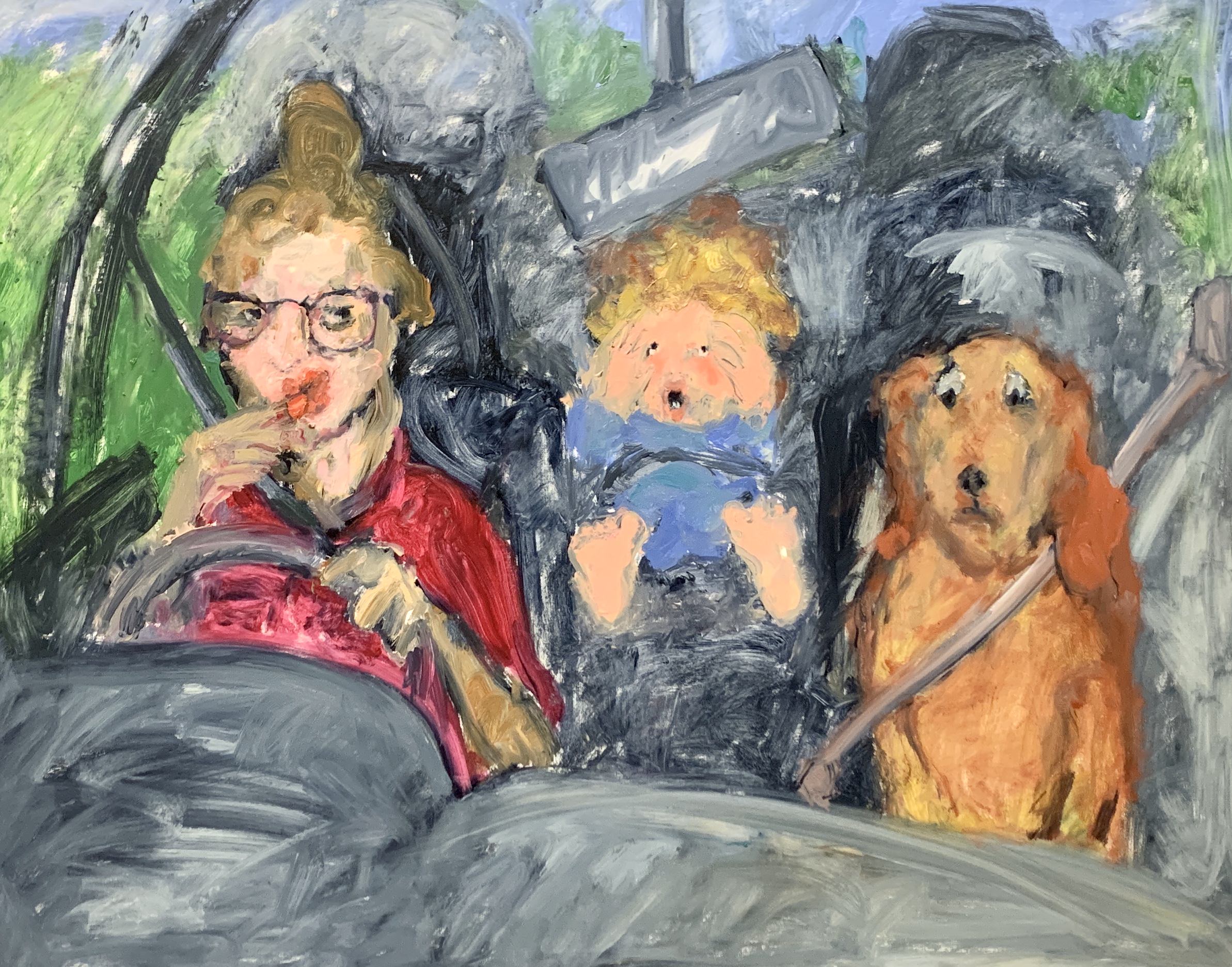 Cabriolet, Lipstick, Baby, Dog