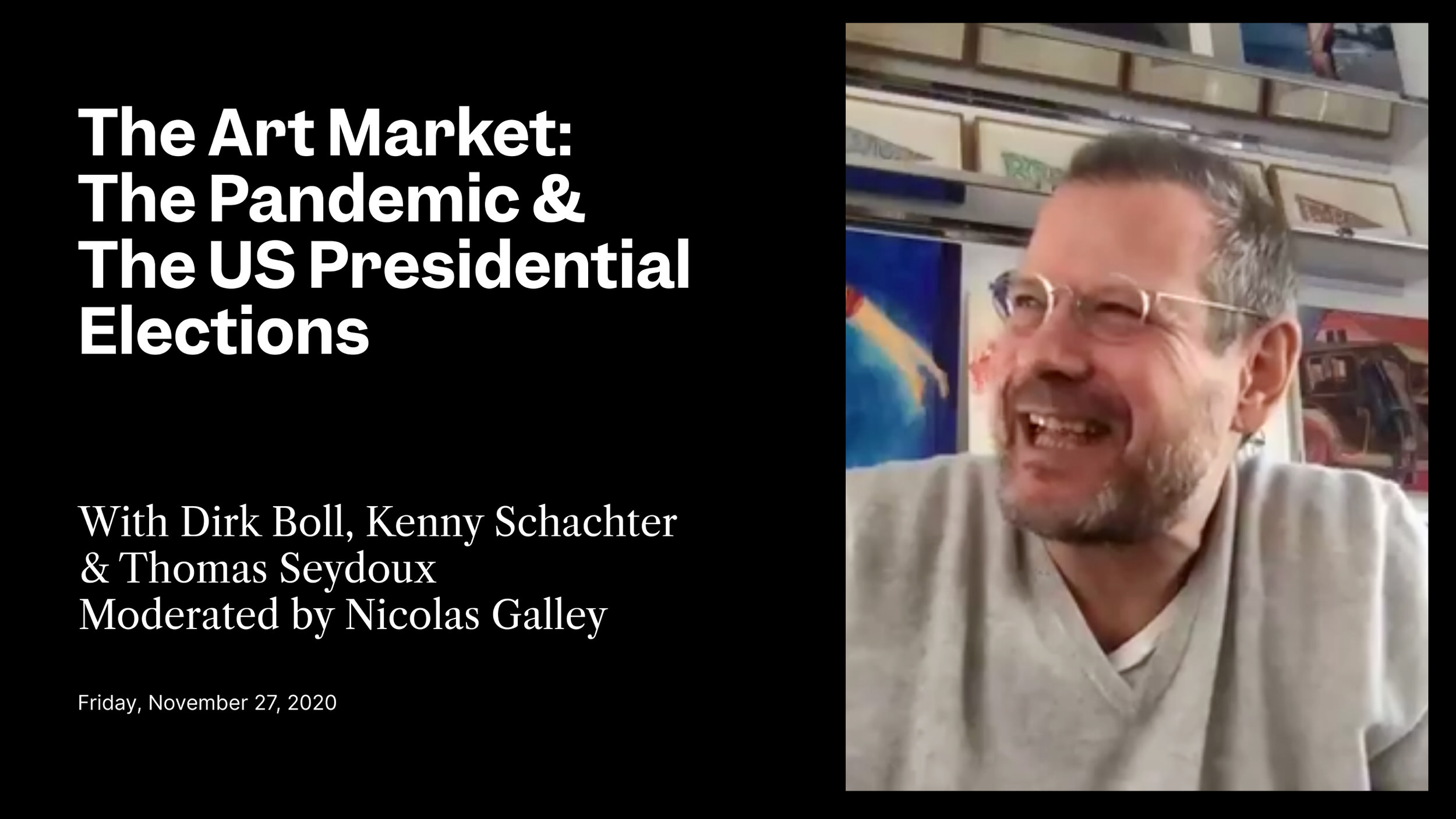 University of Zurich Art Market Studies: The Art Market, The Pandemic & The US Presidential Elections