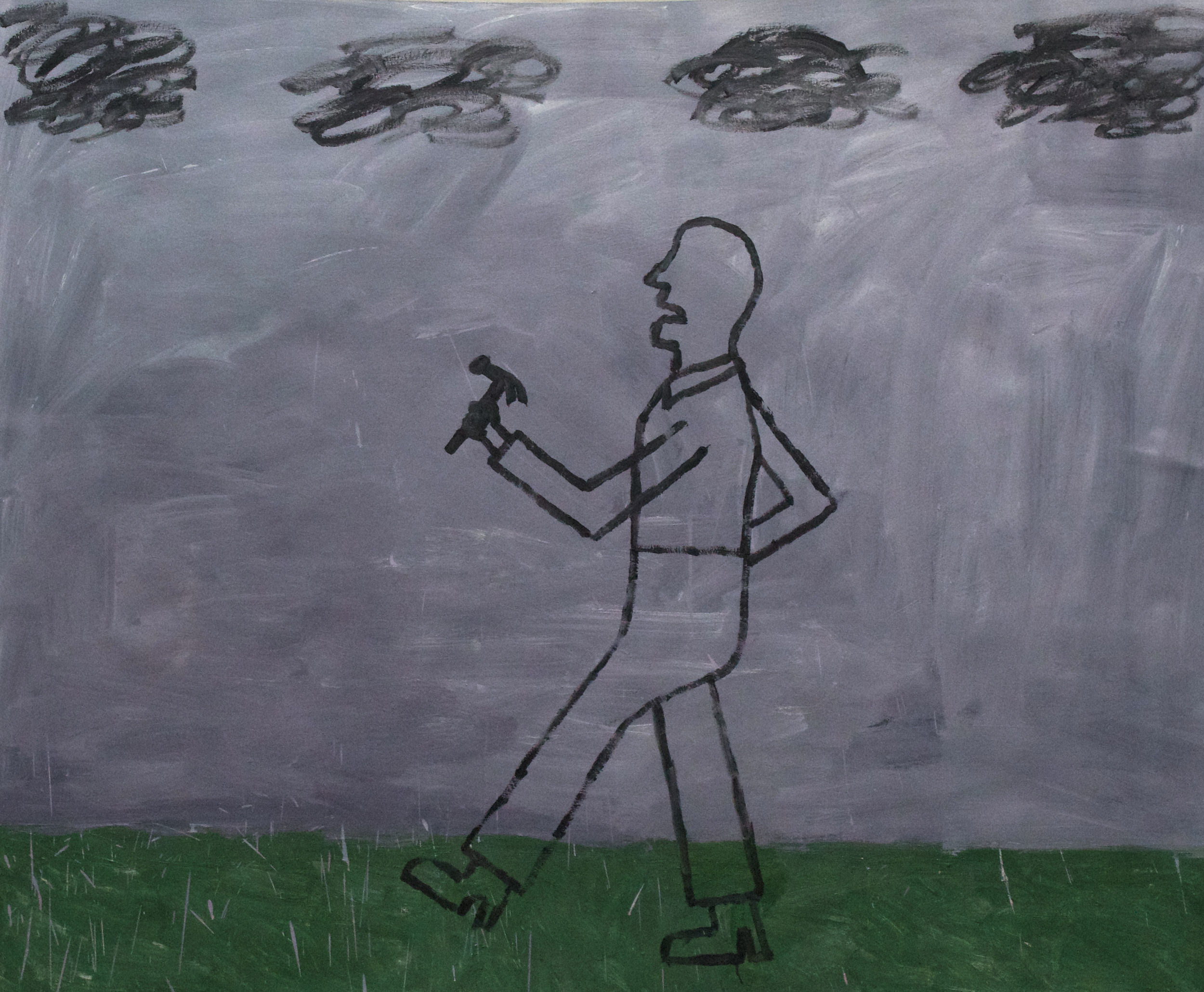 Walking through the rain to kill you