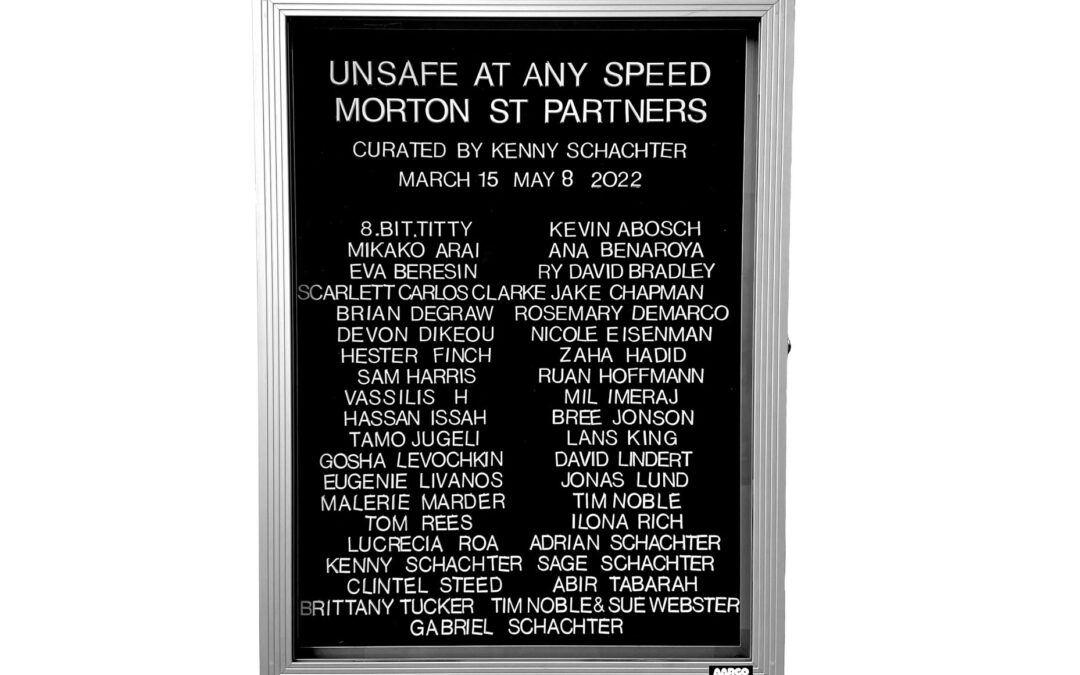 Kenny Schachter & Morton St Partners: Unsafe At Any Speed