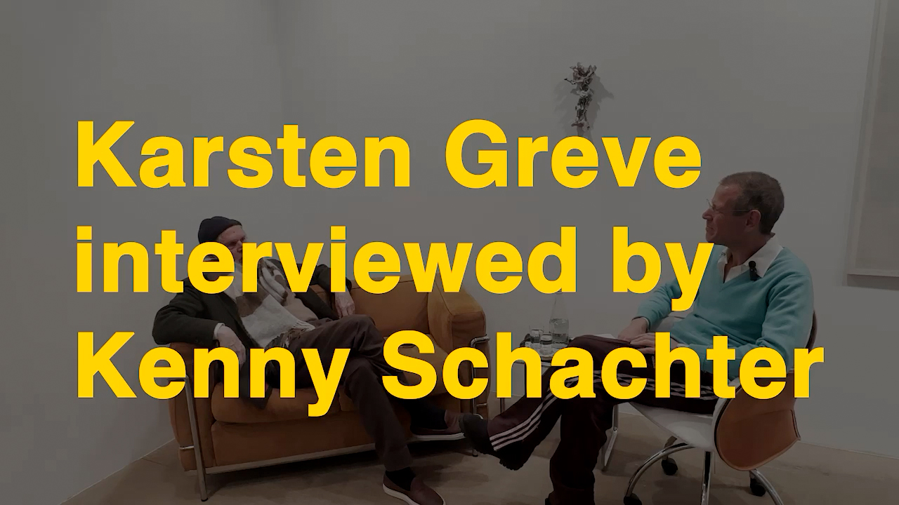 Karsten Greve interviewed by Kenny Schachter